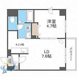 GARE89 1LDKの間取図画像