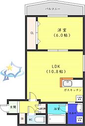 MSPVol.5 1LDKの間取図画像