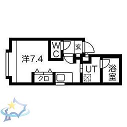 CremBld. 1Kの間取図画像