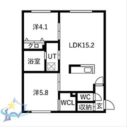 間取図画像 2LDK
