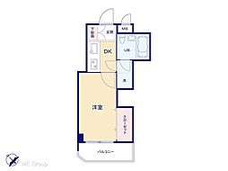 スカイラーク蕨 1Kの間取図画像