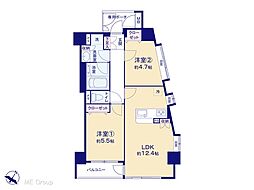 ローズアベニュー西巣鴨 2LDKの間取図画像