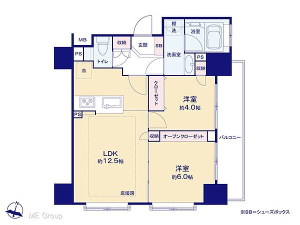 間取りを拡大表示