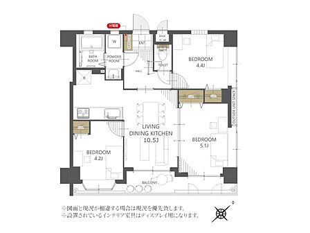 3LDK 間取り
