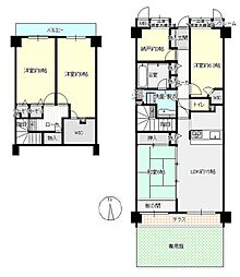 ライオンズマンション西武柳沢第3 4SLDKの間取図画像