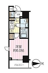 ガーラ・グランディ北池袋 1Kの間取図画像
