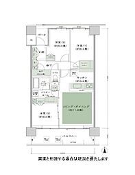 シティタワー金町タワー棟A棟 3LDKの間取図画像