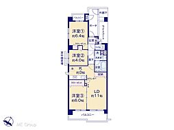 アーベインふじみ野キッズプレース 3LDKの間取図画像