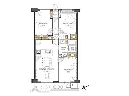 志木ファイブハイツ 3LDKの間取図画像