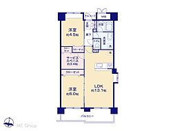 与野パーク・ホームズ 2LDKの間取図画像