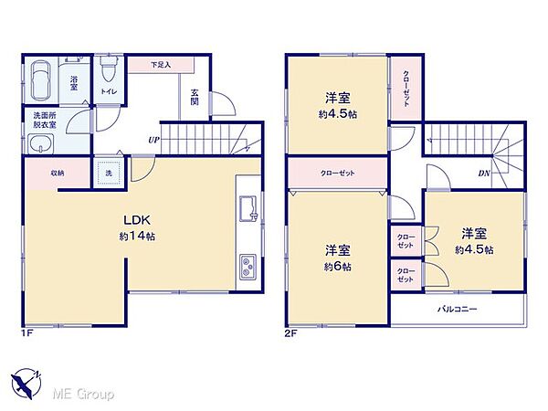 間取りを拡大表示