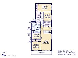 コープ野村練馬氷川台 4LDKの間取図画像