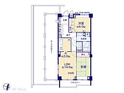 千石ホームズ 2LDKの間取図画像