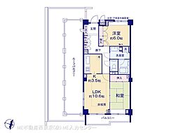 千石ホームズ 2LDKの間取図画像