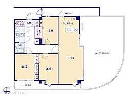 グランドメルシー北原台 3LDKの間取図画像
