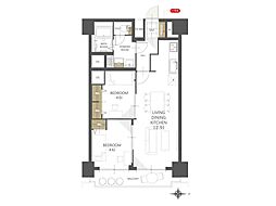 ウィンザーハイム西川口 2LDKの間取図画像