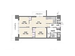 ビクトリアアネーロ大宮 3LDKの間取図画像