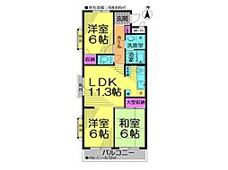 ライオンズマンション田無第5 3LDKの間取図画像