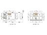 区画図：建物プラン例（1号地）建物価格　2100万円、建物面積　105m2