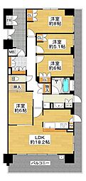 ソルコート住道 4LDKの間取図画像