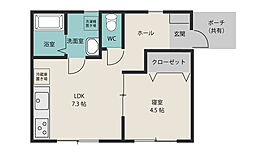 間取図画像 1LDK