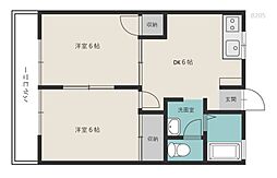 間取図画像 2DK