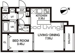 間取図画像 1LDK
