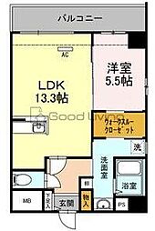 間取図画像 1LDK