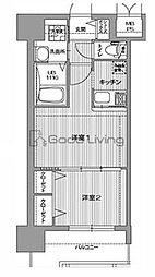 エンクレスト大橋 2Kの間取図画像