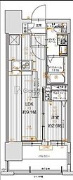 グランフォーレ博多駅東プレミア 1LDKの間取図画像