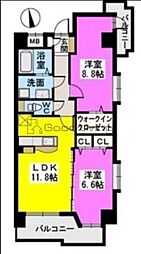 モンテ・オットー西公園 2LDKの間取図画像