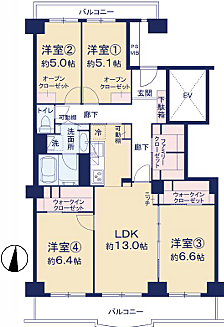 間取りを拡大表示