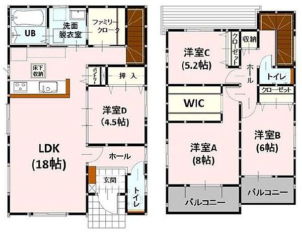 間取りを拡大表示