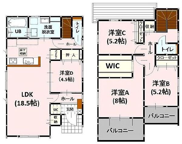 間取りを拡大表示