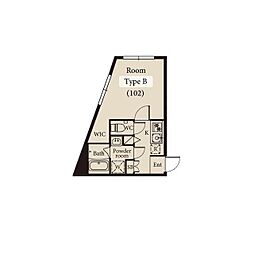 J-ARC目白御留山 2階ワンルームの間取り