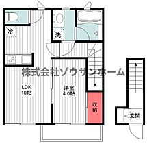 ベラカーサ  ｜ 千葉県八千代市萱田町1036-18（賃貸アパート1LDK・2階・37.26㎡） その2