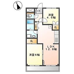 バス 水呑農協前下車 徒歩8分 2階/-