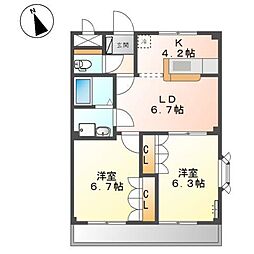 バス 新涯一丁目下車 徒歩4分 3階/-
