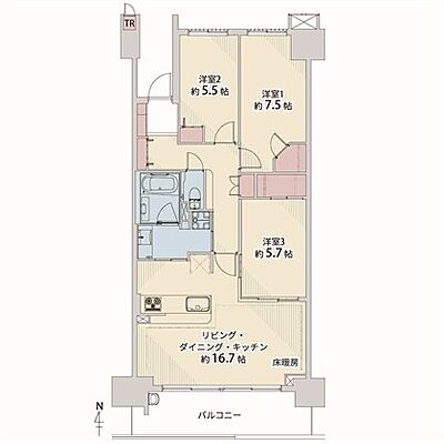 間取り グローリオ志村ハウス 10階/-