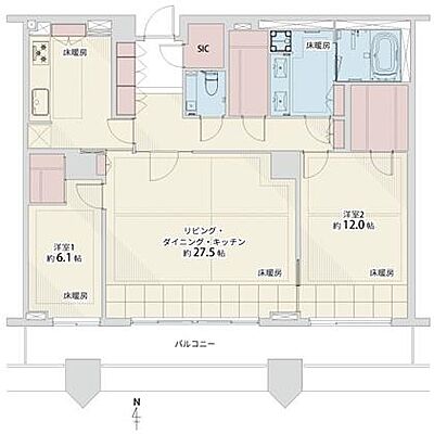 間取り 東京パークタワー 28階/-