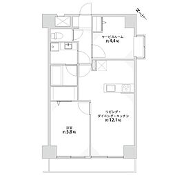 間取図画像 1LDK
