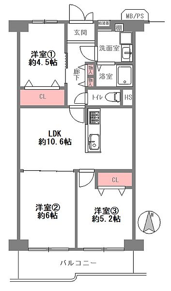 間取りを拡大表示