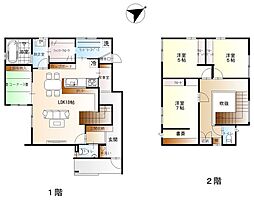 中古戸建　かほく市遠塚ロ 3LDKの間取り