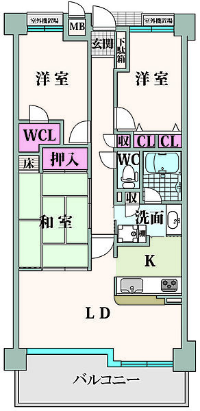 間取りを拡大表示