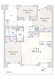 間取図画像 3LDK