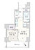 間取り：1LDK、価格5080万円、専有面積34.08m2、バルコニー面積6.63m2 