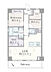 間取り：1LDK+S（納戸）、価格2280万円、専有面積51.04m2、バルコニー面積7.54m2