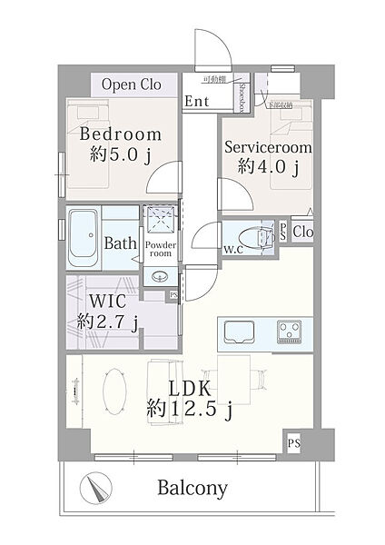 間取りを拡大表示