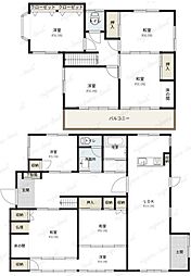 あきる野市入野　中古戸建 6LDKの間取り