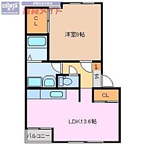スレイプニ－ル  ｜ 三重県伊賀市柘植町（賃貸アパート1LDK・2階・51.15㎡） その2
